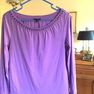 Purple  Long-Sleeved Top